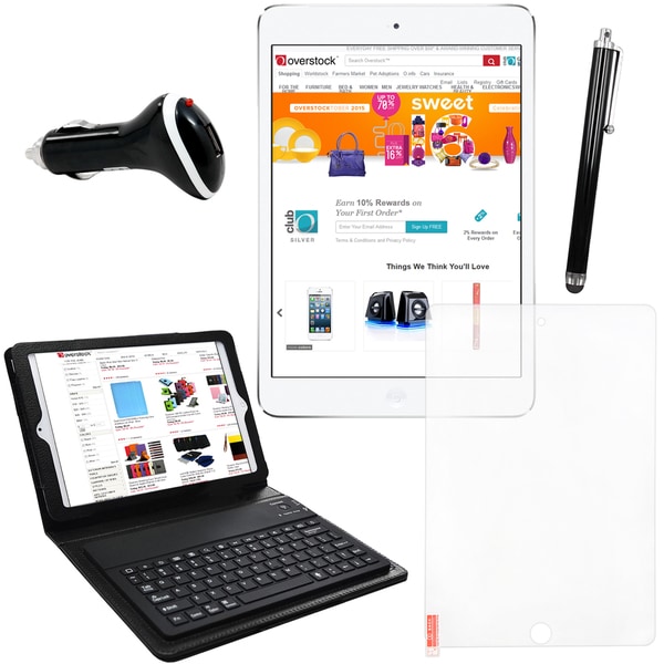 iPad Mini 2 16GB White/ Silver with Accessories Bundle