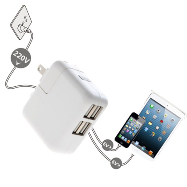 iPanda 4-Port USB 2.0 AC Wall Charger