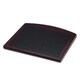 Walnut and Black Leather Mouse Pad