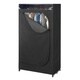 Whitmor Black Portable Clothes Closet with See-through Window