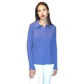 Dolores Piscotta Women's Cashmere Polo Collar Cardigan