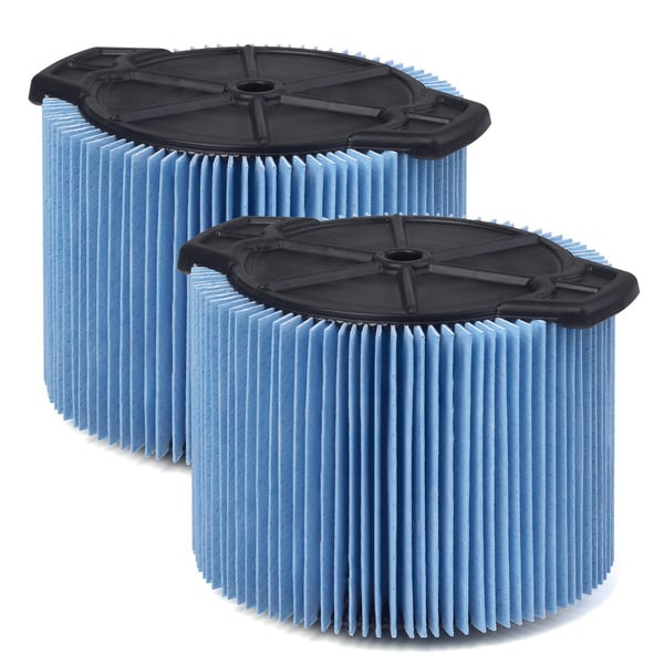 WORKSHOP Wet/Dry Vacs WS12045F2 3 - 4.5 Gal. Fine Dust Cartridge Filter for Wet/Dry Shop Vacuum (Set of 2)