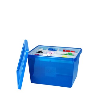 LEGO Blue Large Storage Box with Lid