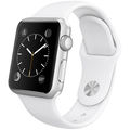 Apple Watch Sport Smartwatch (38mm, Silver Aluminum, White Band)