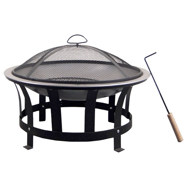 Phat Tommy 24" Stainless Steel Fire Pit and Grille