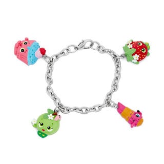 Shopkins Silvertone Chidren's Charm Bracelet