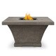 Real Flame Monaco Square Chat Height Fire Table Glacier Gray