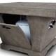 Real Flame Monaco Square Chat Height Fire Table Glacier Gray