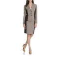 Tahari Arthur S. Levine Women's Houndstooth Printed 2-Piece Skirt Suit