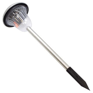 Stainless Steel Color Changing Solar LED Lights Garden Path Landscape Lamps 8/Pack