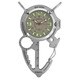 Dakota Men's Silver Multi Tool Clip Watch