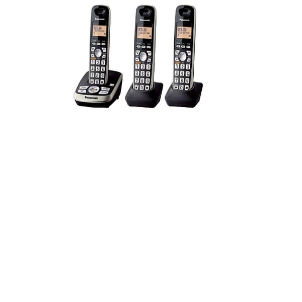 Panasonic KX-TG4223B DECT 6.0 Plus Cordless Phone System with Answering Machine (Refurbished)
