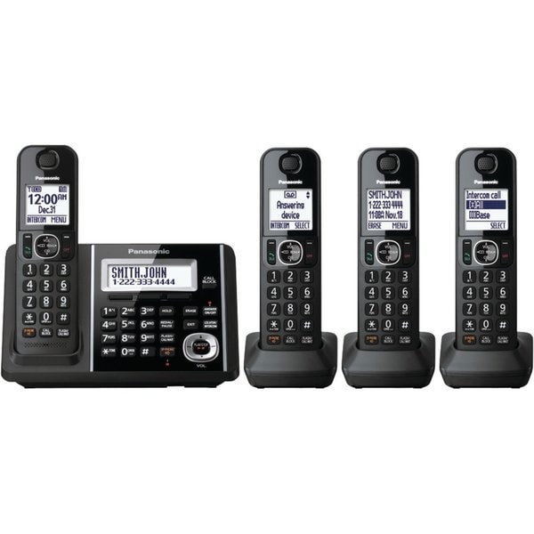 Panasonic KX-TGF344B DECT 6.0 Plus Cordless Landline Phone System (Refurbished)