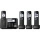 Panasonic KX-TGF344B DECT 6.0 Plus Cordless Landline Phone System (Refurbished)