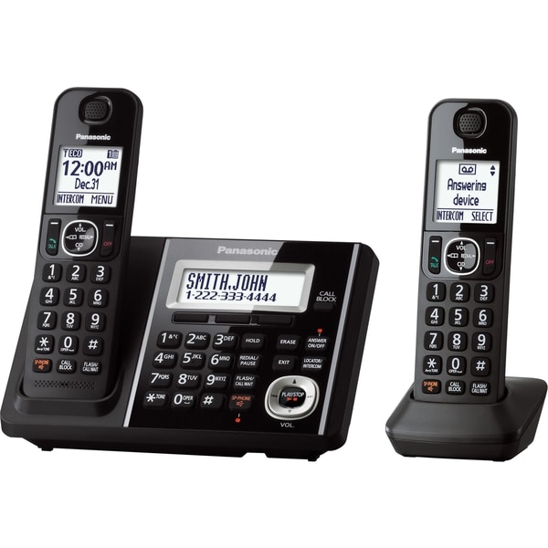 Panasonic KX-TGF342B DECT 6.0 Plus Cordless Landline Phone System (Refurbished)