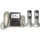 Panasonic KX-TGF352N Champagne Silver DECT 6.0 Plus Corded/ Cordless Landline Phone System (Refurbished)