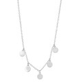 La Preciosa Sterling Silver Multiple Hanging Discs Necklace