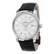 Eterna Men's 8310.41.13.1185 'Soleure' Silver Dial Black Leather Strap Swiss Automatic Watch
