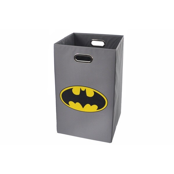 Batman Logo Gray Folding Laundry Basket