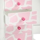 Teamson Kids - Fashion Prints Jewelry Armoire - Giraffe (Baby Pink / White)