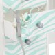 Teamson Kids - Fashion Prints Jewelry Armoire - Zebra (Aqua Blue / White)