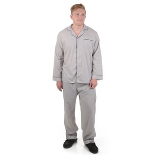 Vance Co. Men's 2-pc Long Sleeve Solid Color Pajama Set
