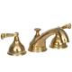Pegasus S-Shape 2-Handle Deck-Mount Roman Tub Faucet without Handshower in Polished Brass