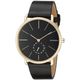 Skagen Men's SKW6217 'Hagen' Black Leather Watch