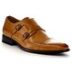 Beston Ea28 Men's Double Monk Strap Slip On Dress Shoes