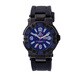 Reactor MX 44801 Black Stainless Steel Men's Rubber Strap Watch