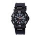 Reactor MX 44801 Black Stainless Steel Men's Rubber Strap Watch