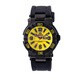 Reactor MX 44801 Black Stainless Steel Men's Rubber Strap Watch