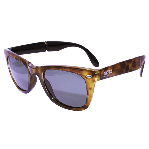 Folding Yellow Demi with Black Coating  Sunglasses