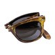 Folding Yellow Demi with Black Coating  Sunglasses