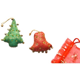 Set of 2 Handmade Christmas Ornaments (India)