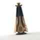Joseph Joseph Grey Elevate Wood Carousel Kitchen Tool Set with Rotating Stand