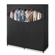 Whitmor Black Extra Wide Clothes Closet with Zippered Front Opening