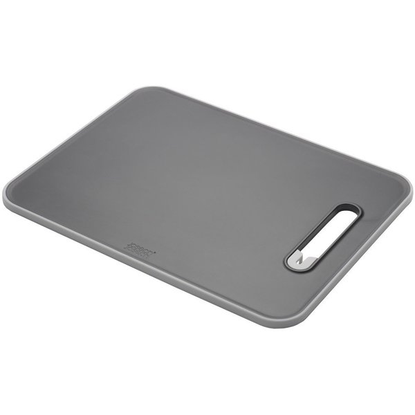 Joseph Joseph Black Chopping Board with Integrated Knife Sharpener