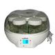 NutriChef PKYM26 White Digital Electronic Yogurt Maker with 7 Glass Jars