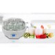 NutriChef PKYM26 White Digital Electronic Yogurt Maker with 7 Glass Jars