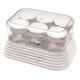 NutriChef PKYM18  White Electronic Yogurt Maker with Six (6) Glass Jars