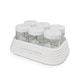 NutriChef PKYM18  White Electronic Yogurt Maker with Six (6) Glass Jars