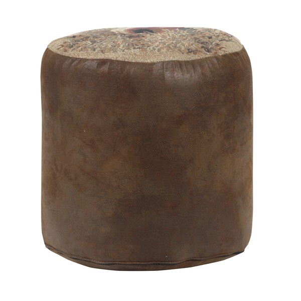 Stone Deer Tapestry Pouf Ottoman