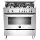 Bertazzoni Professional Series 5 burner 36-inch Gas Range with LP Conversion Kit