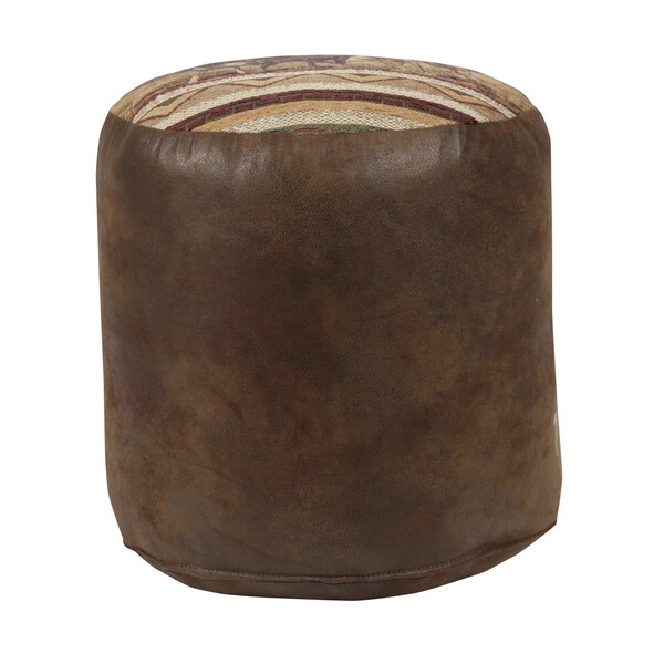 Wild Horses Tapestry Pouf Ottoman