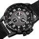 August Steiner Men's Quartz Japanese Quartz Stainless Steel Mesh Bracelet Watch