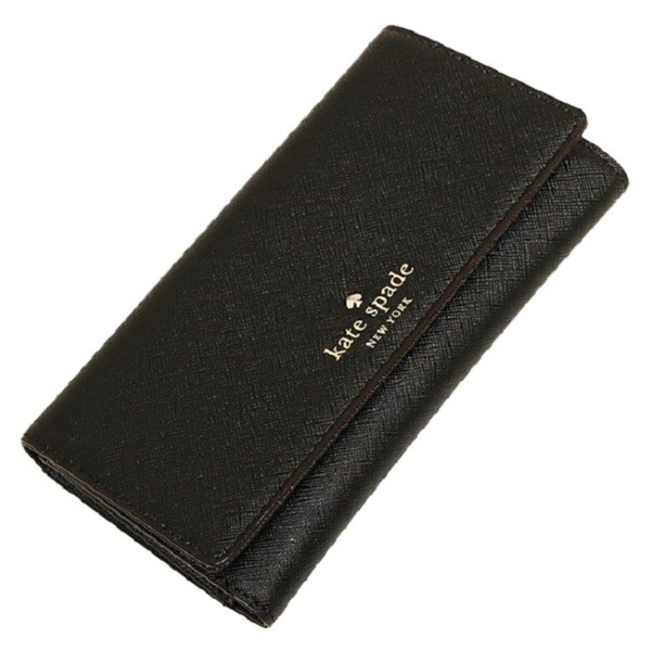 Kate Spade New York Nika Leather TriFold Wallet Women's Black 17868611