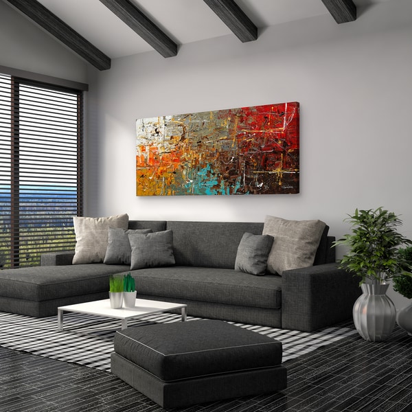 Carmen Guedez 'Safe and Sound' Canvas Wall Art (24 x 48) 17879014 Shopping