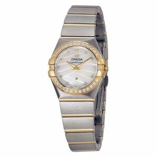 Omega Women's 12325246055011 Constellation White MOP Watch