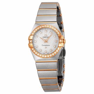 Omega Women's 12325246055002 Constellation White MOP Watch